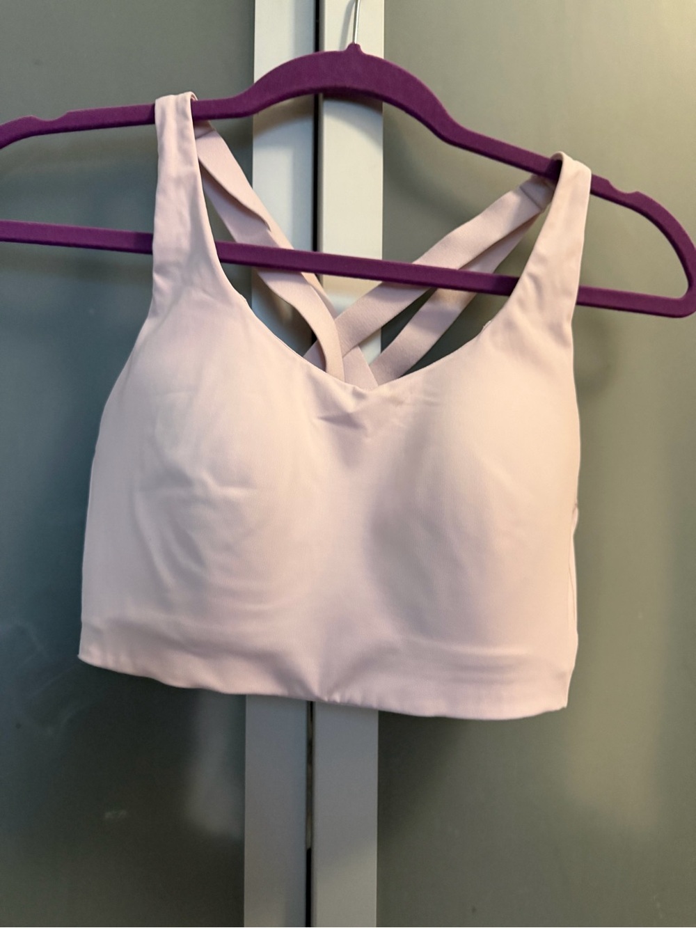 Lululemon Light Pink Strappy Crop Bralette - Women Intimates & Sleepwear